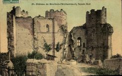 CPA Chateau de Bourbon l Archchambault facade Sud
