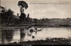 CPA Bourbon l Archambault Un Coin de l Etang