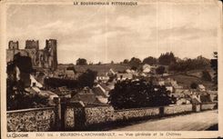 CPA Bourbon l Archambault Vue Generale et Le Chateau