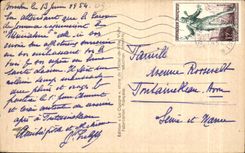 CPA Bourbon l Archambault Vue Generale et Le Chateau