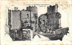 CPA Chateau de Bourbon l Archambault facade sud