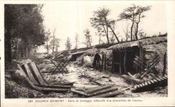 CPA Courcy Brimont Abris et ouvrages defensifs des Cavaliers de Courcy Militaria 