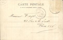 CPA Militaria Camp of Sissonne Police station Entering Road of Selve