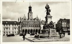 Saint Quentin de CPA el monumento de la defensa
