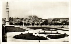 Saint Quentin de CPA el jardin de la estacion y del Baslilque