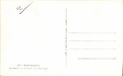 Saint Quentin de CPA el jardin de la estacion y del Baslilque