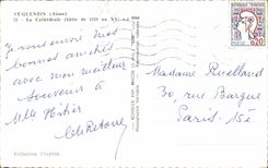 St Quentin Aisne de CPA la catedral