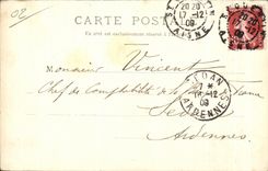 Museo desconocido de la chica joven de CPA del St Quentin de la torre