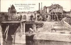 Guerra mundial de CPA 1914 1918 santos de Quentin el puente del canal