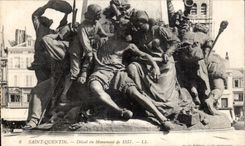 Detalle del Saint Quentin de CPA del monumento de 1557