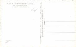 Champs Elysees del Saint Quentin de CPA Aisne la horticultura del jardin