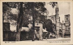 CPA Laon Church St Martin and Hotel God