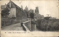 CPA Laon Street of the Rampart of North