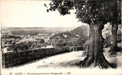 CPA Laon Panorama taken of the Walk