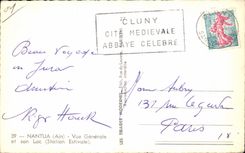 CPA Nantua Ain View and its Lake