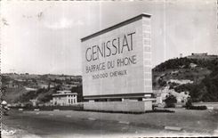 CPA Dam Genissiat Ain commemorrlif Monument