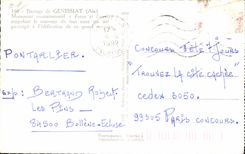 CPA Dam Genissiat Ain commemorrlif Monument