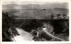 CPA Genissiat Stopping Footbridge on the Rhone