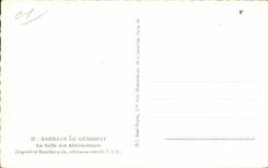 CPA Dam Genissiat the room of Altetnateurs