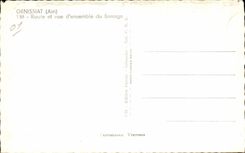 CPA Genissiat Ain Road and seen Together of the Stopping