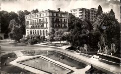 CPA Divenne les Bains La Place et les Grands Hotel