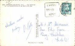 CPA Divenne les Bains Ain Seen air on Large the Hotel and the Mounts of the Jura