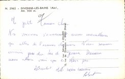 CPA Divonne les Bains Ain 