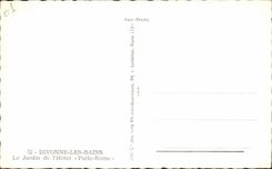 CPA Divonne les Bains the Garden of Hotel Paris Rome
