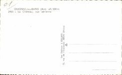 CPA Divonne les Bains the Castle seen air