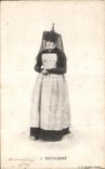 CPA Bressane Folklore Costume Coiffe 