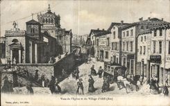 CPA Seen of Church and the Village Ars (Ain)