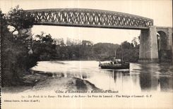 CPA Cote d Emeraude Emerald Coast Les Fords de la Rance Le Pont de Lessard The Bridge of Lessard