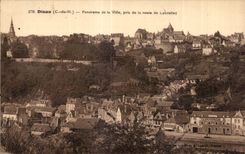 CPA Dinan Panorama of the city taken of the road of lanvallay