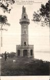 CPA Tour de Kerhor Colonne granit surmontee d un groupe de la Sinte Famille dominant la rade Paimpol