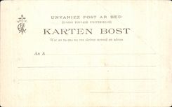 CPA Turn of Kerhor Column granite surmontee a group of Sinte Family dominating the Paimpol roads