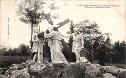 CPA Calvaire De Pontchateau Jeaus is load of its cross