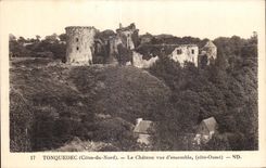 CPA Tonquedec (Cotes du Nord) Le Chateau Vue d ensemble