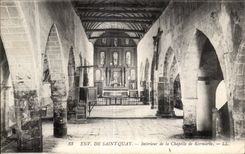 CPA Environs de Saint Quay Interieur de la Chapelle de Kermaria