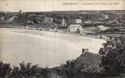 CPA Trestraou Vue Generale de la Plage et les Hotels
