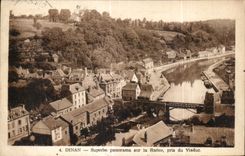 Superb CPA Dinan panorama on Rancid taken Viaduct