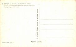 CPA Dinan the oldest Gate of Jerzual of the doors of the City which leads to the Gothic Bridge of in Rancid