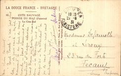 CPA Dimensions Wild Point Of the Strong current (Finistere) the Southern part