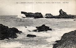 CPA Primel (Finistere) the Point the Chairs Effect Blade