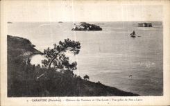 CPA Carantec (Finistere) Chateau du Taureau ou fut enferme De la Chalotais en et Blanqui en
