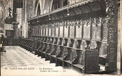 CPA Saint pol Of Leon the Stailes Basilica of the Chorus