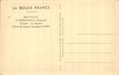CPA Bretagne St Thegonnec (Finistere) L Eglise Le Sepulcre christ