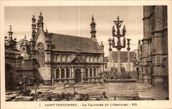CPA Saint Thegonnec Le Calvaire Et L Ossuaire