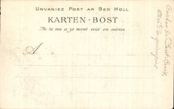 CPA Our Old men Of Brittany Old man of Mahalon Bridge Cross confor Folklore Costume