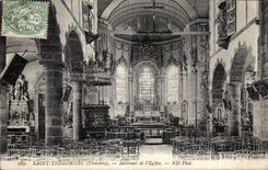 CPA Saint Thegonnec (Finistere) Interieur de I Eglise