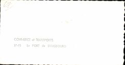 CPA Trades and Transports Le Port of Strasbourg